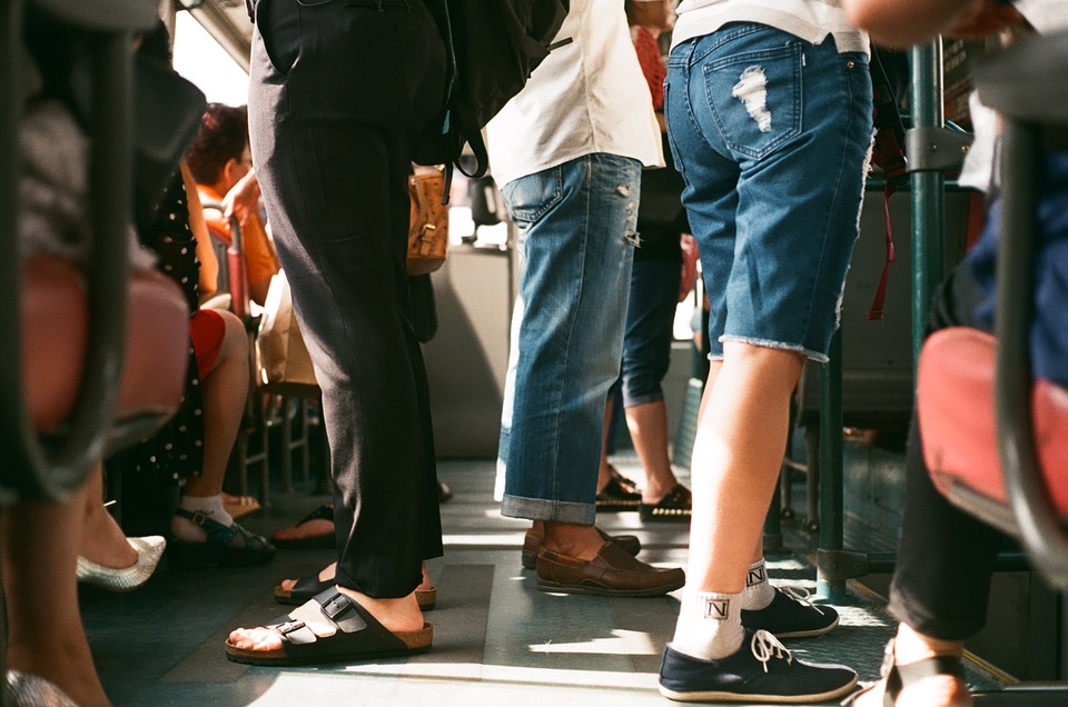 people standing on their feet