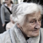 a senior female