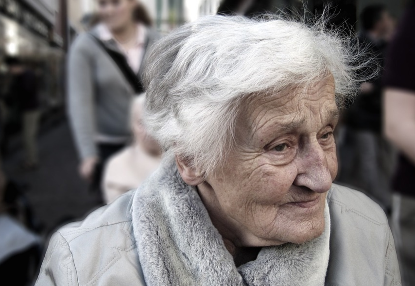a senior female