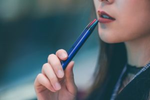 woman vaping