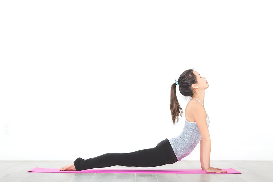 yoga exercising