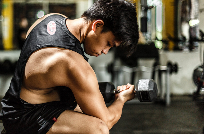 muscular arms